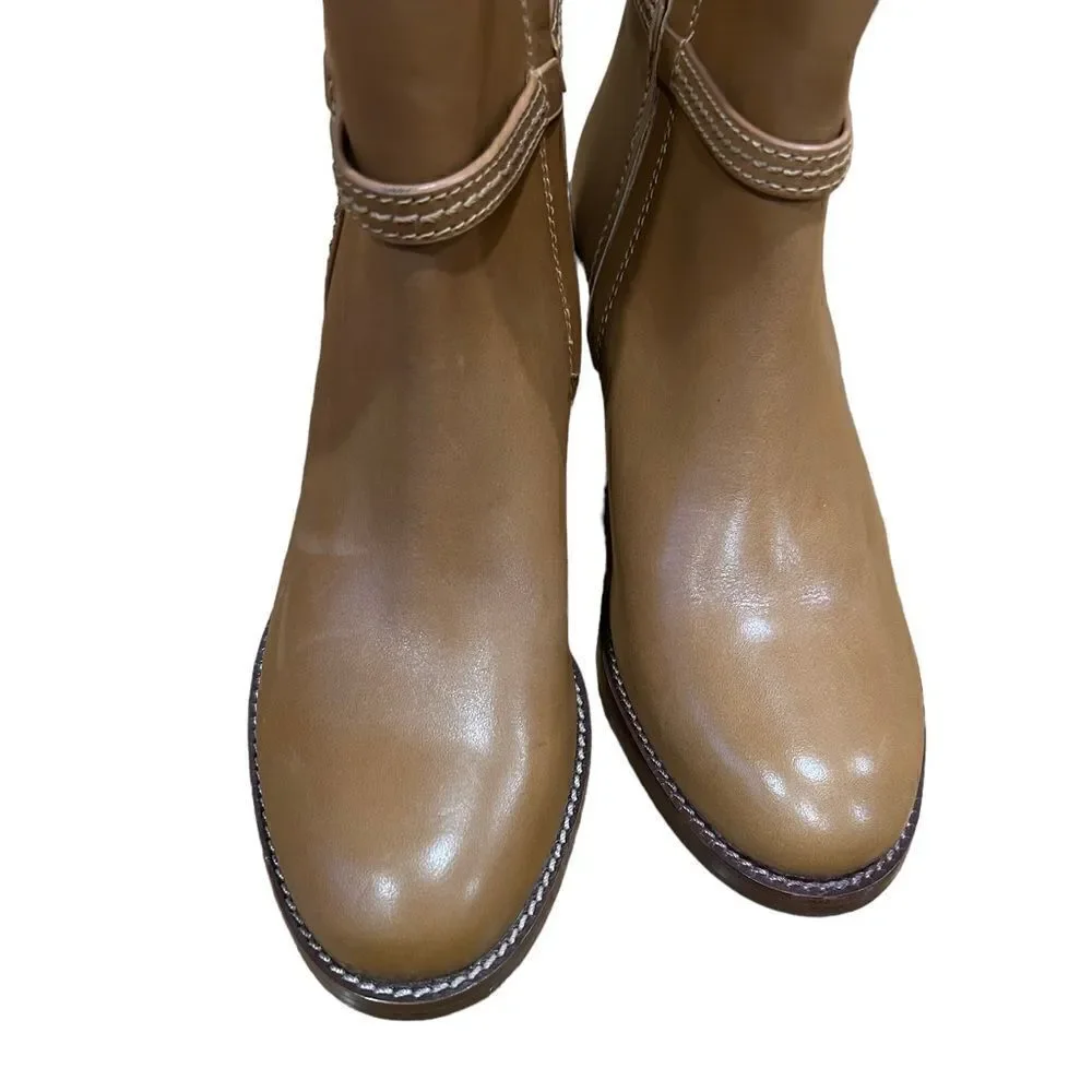 Revolve Tory Burch Brown Miller Ankle Chelsea boots 45mm in Tiramisu